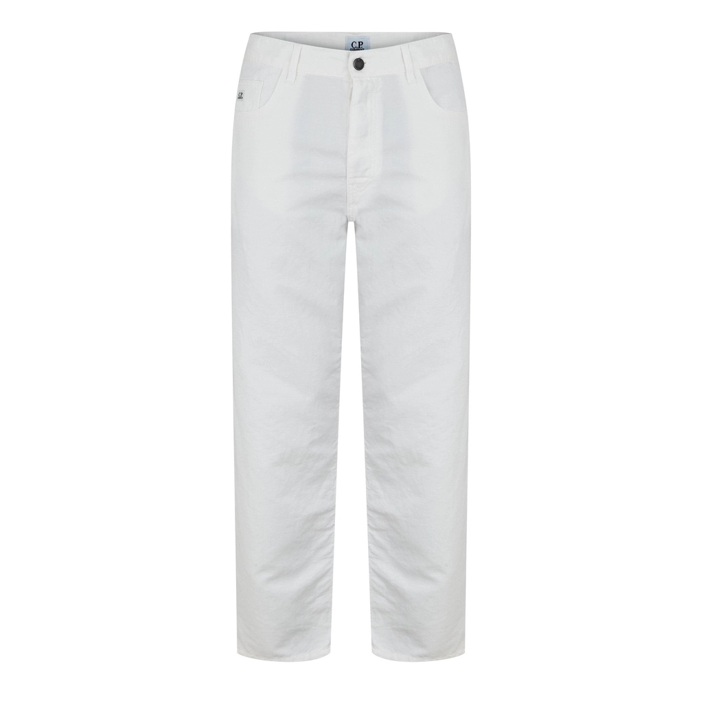 CP Company Pants Five Pockets - Gauze White 103